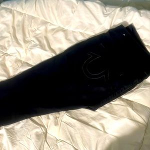 True religion all black skinny jeans